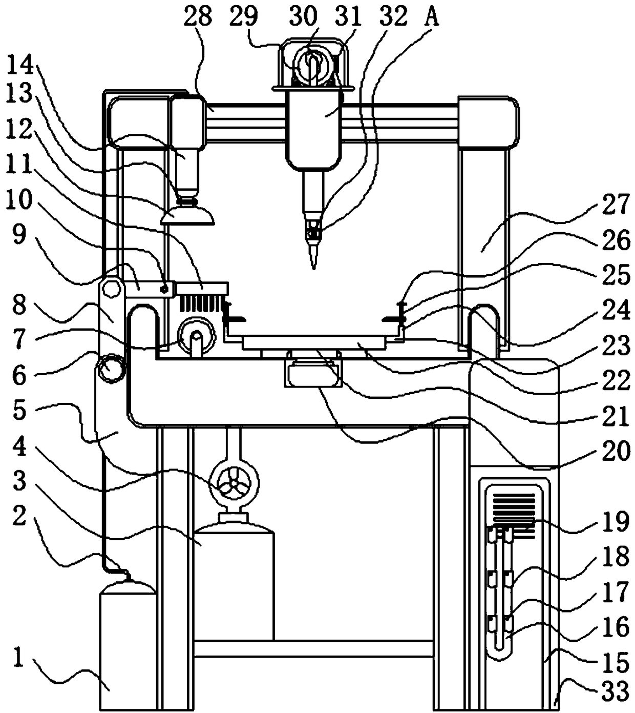 Intelligent carving device for collecting wood chips for wood tools