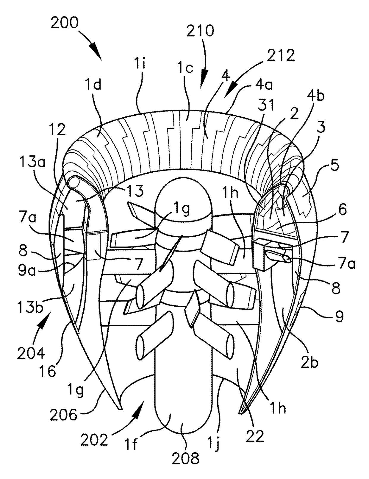 Adjustable size inlet system