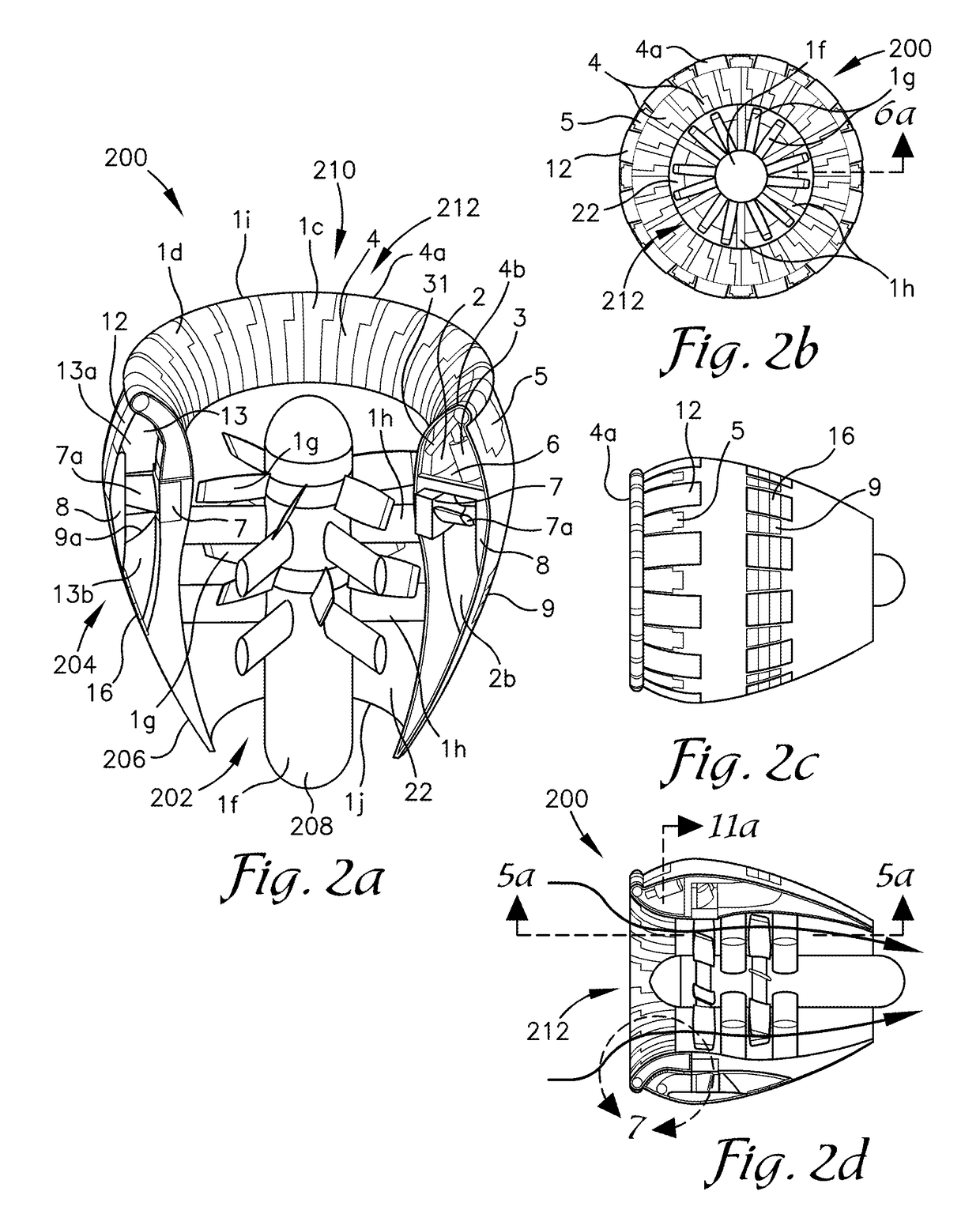 Adjustable size inlet system