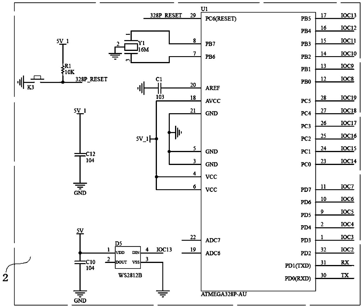 Bluetooth development board based on Arduino + WIFI and system thereof