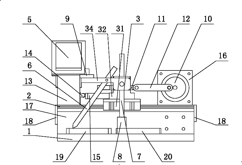 Full-automatic grinding testing instrument