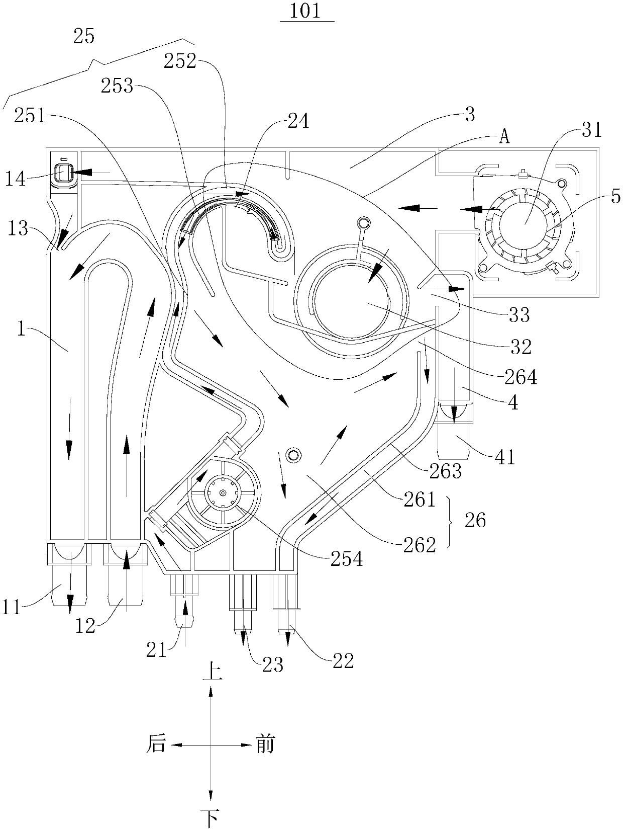 Respirator for sink dishwasher and sink dishwasher