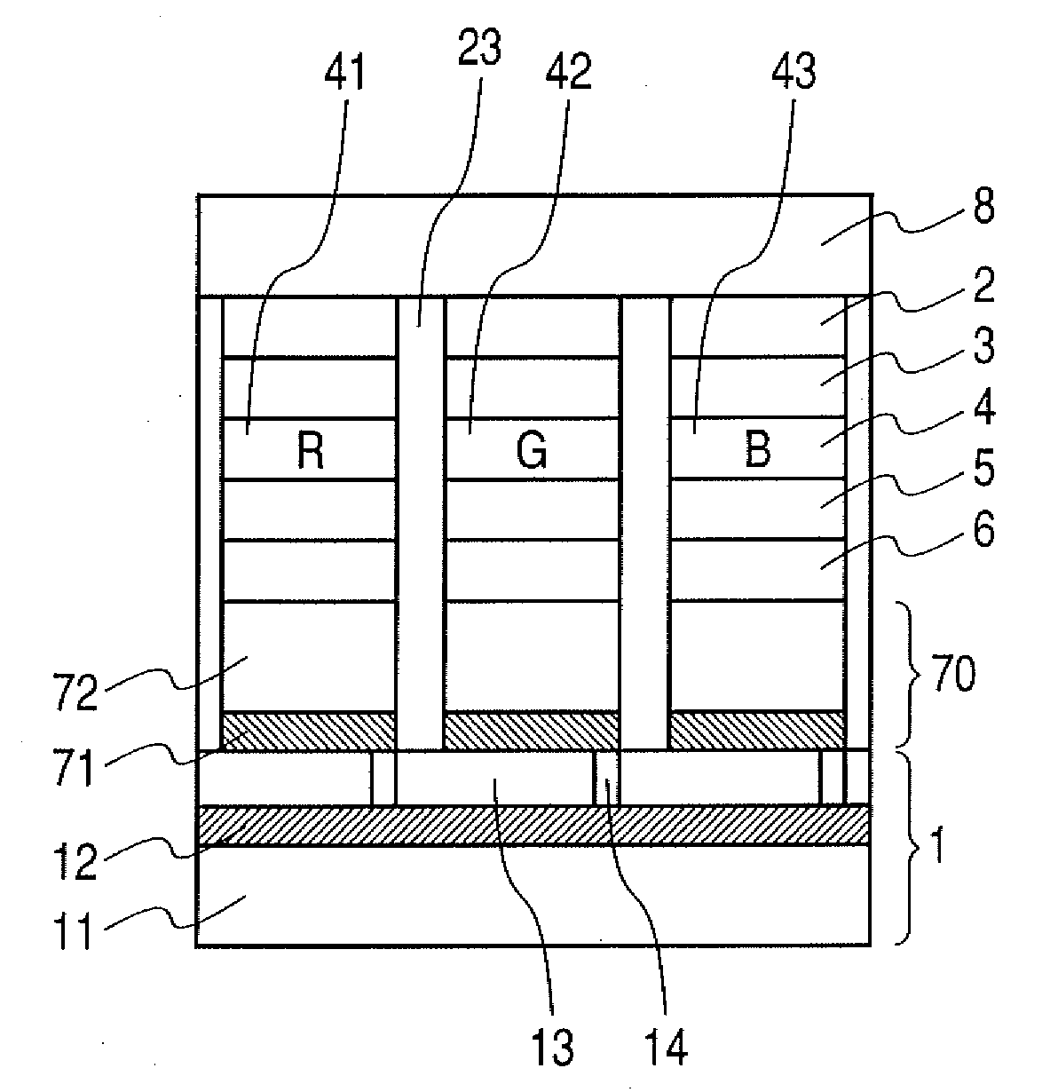 Multicolor display apparatus