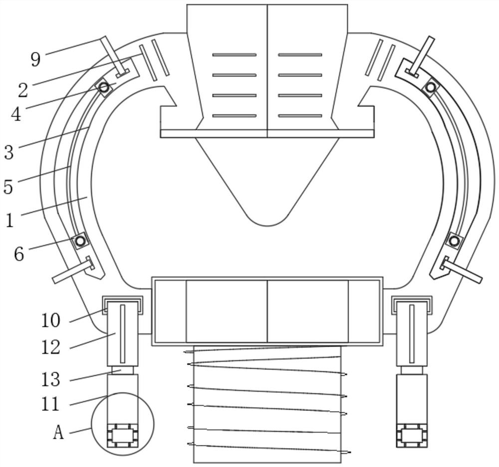 High-pressure cleaning pump impact spray head