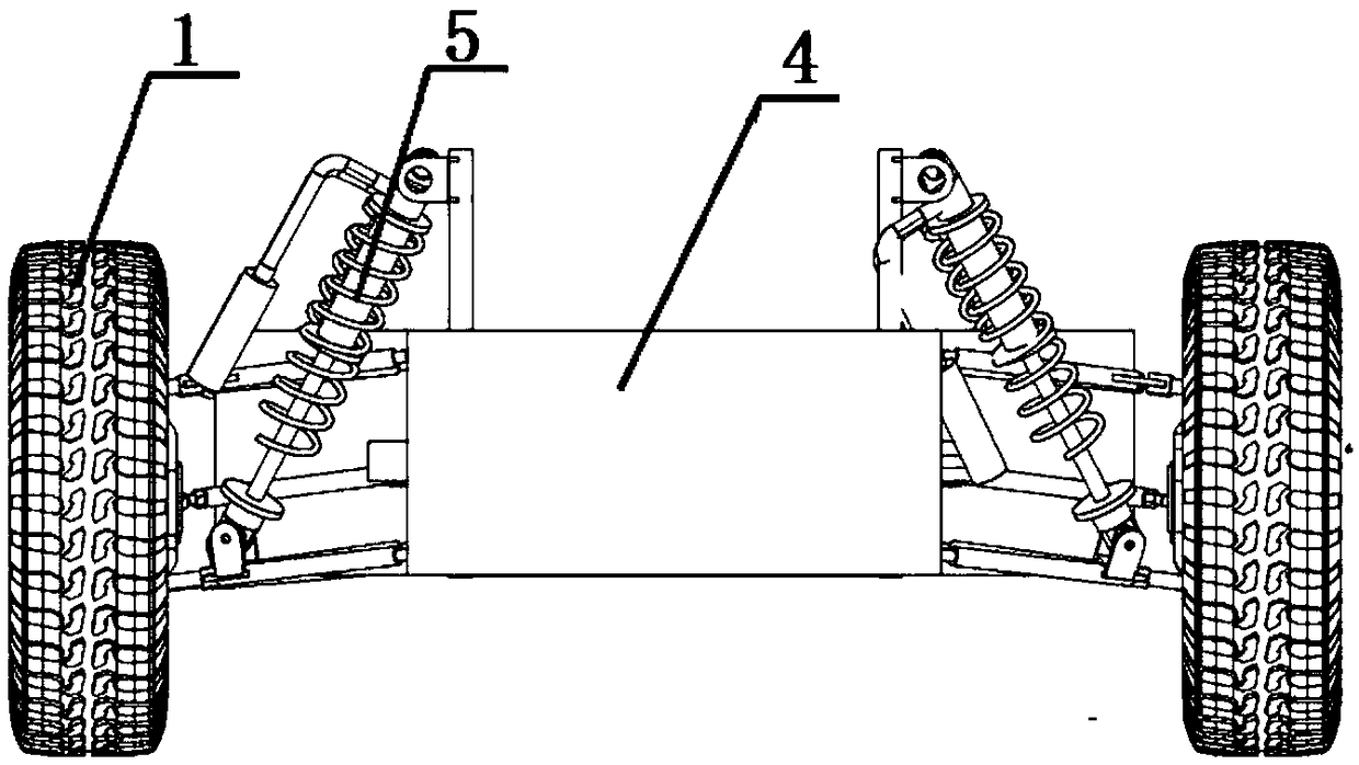 An all-wheel steering electrically powered unmanned vehicle chassis that is independently driven