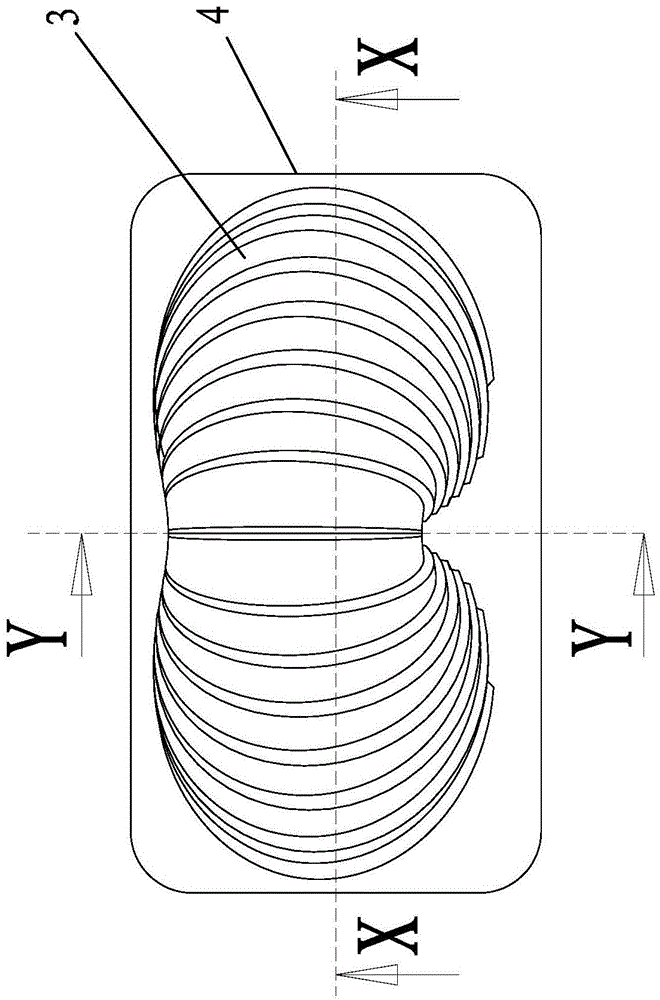 Asymmetric LED street lamp lens