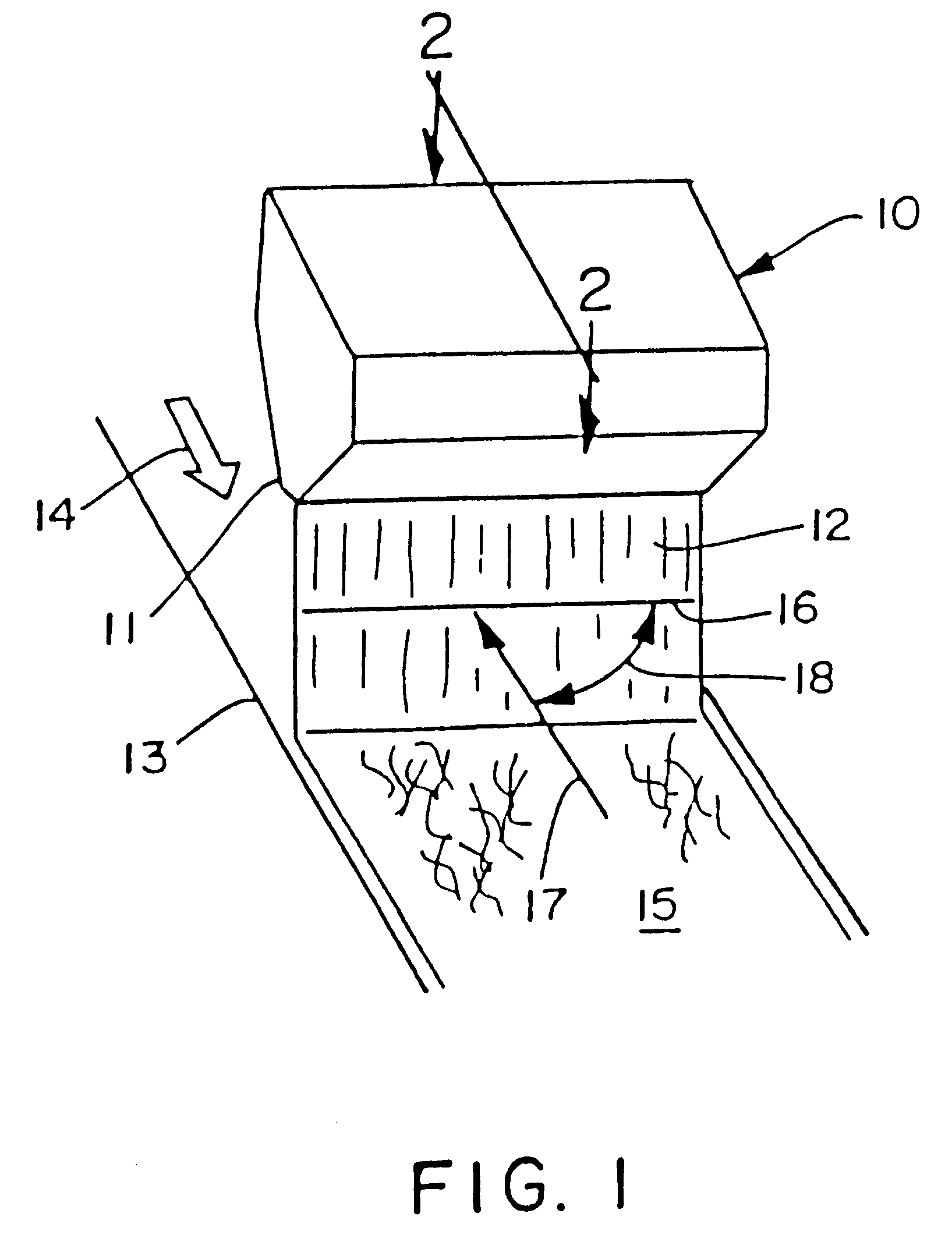 Synthetic fiber nonwoven web and method