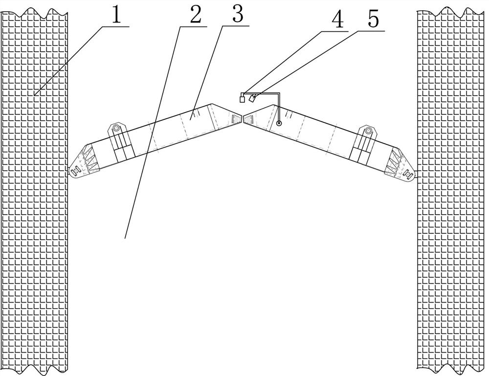 Video monitoring system and method for miter gate gap of ship lock