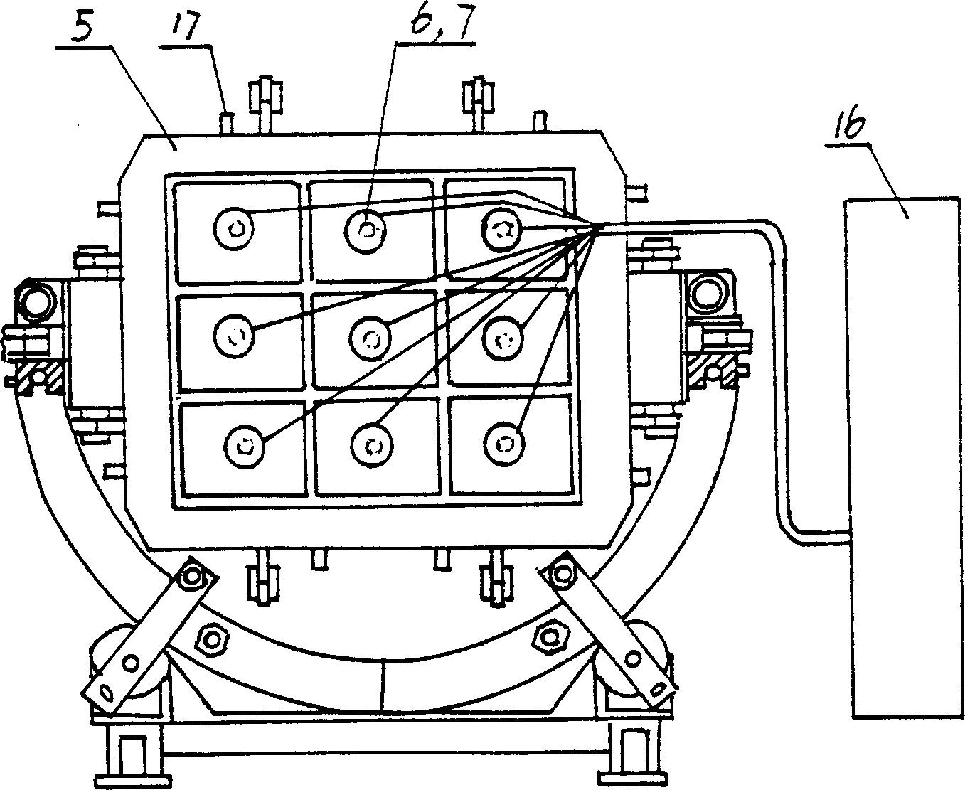 Bidimentional oil and gas migration and accumulation analogue experimental device