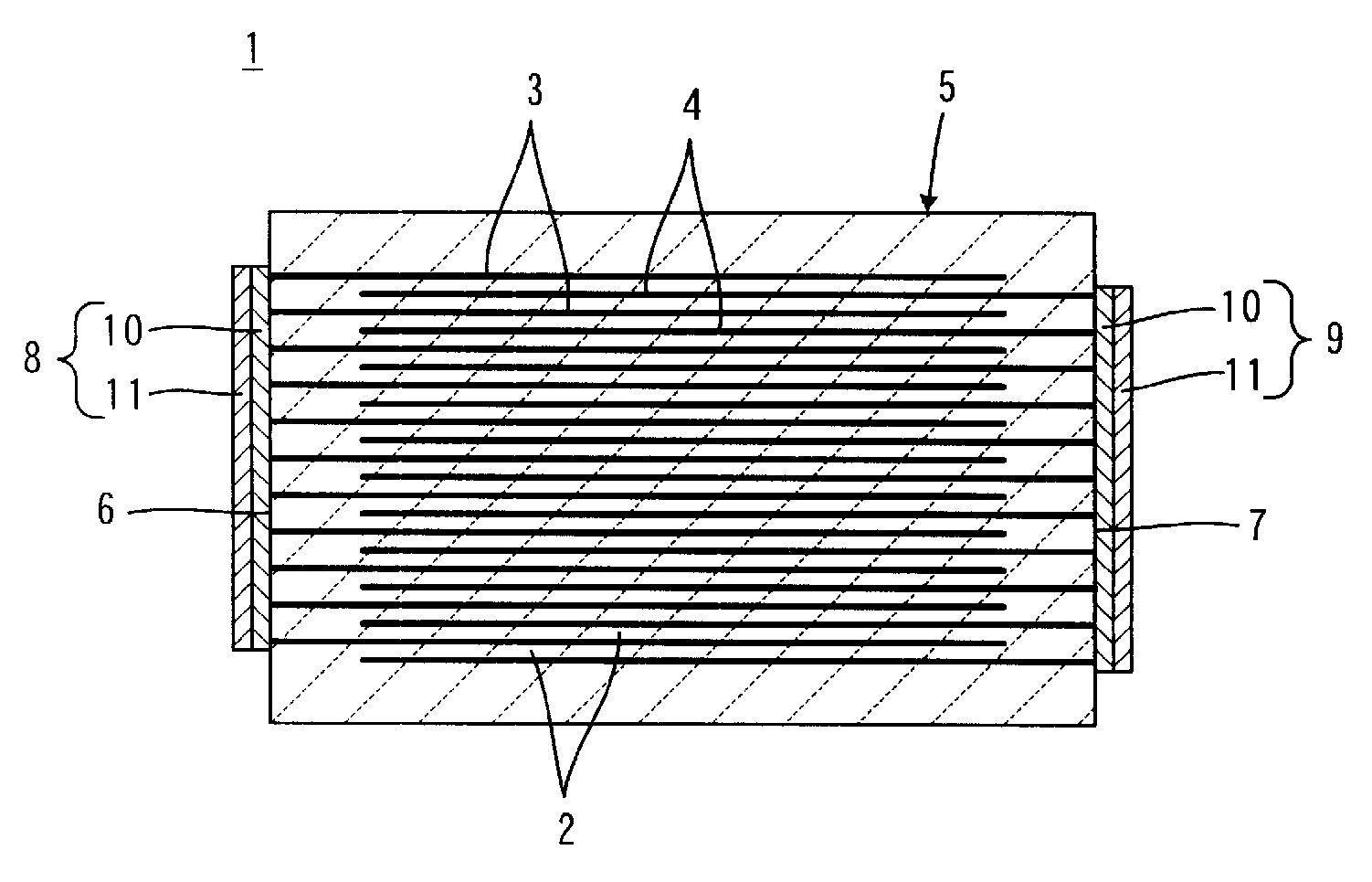 Laminated electronic component and method for manufacturing the same