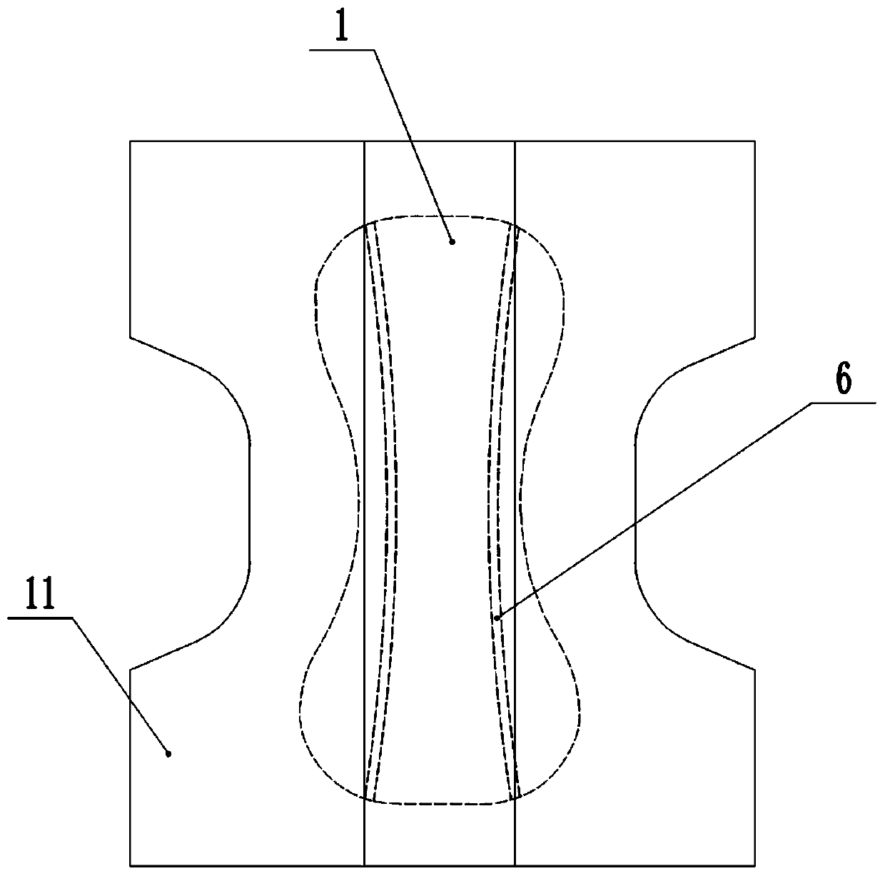 Absorption type core structure