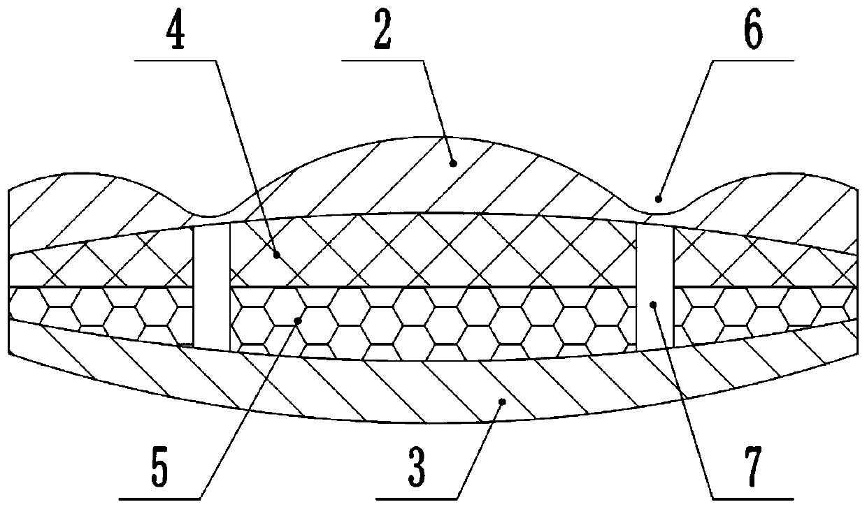 Absorption type core structure