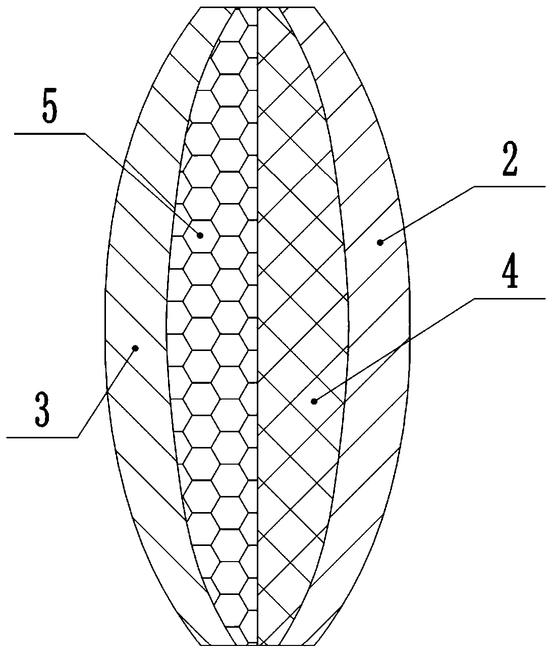 Absorption type core structure