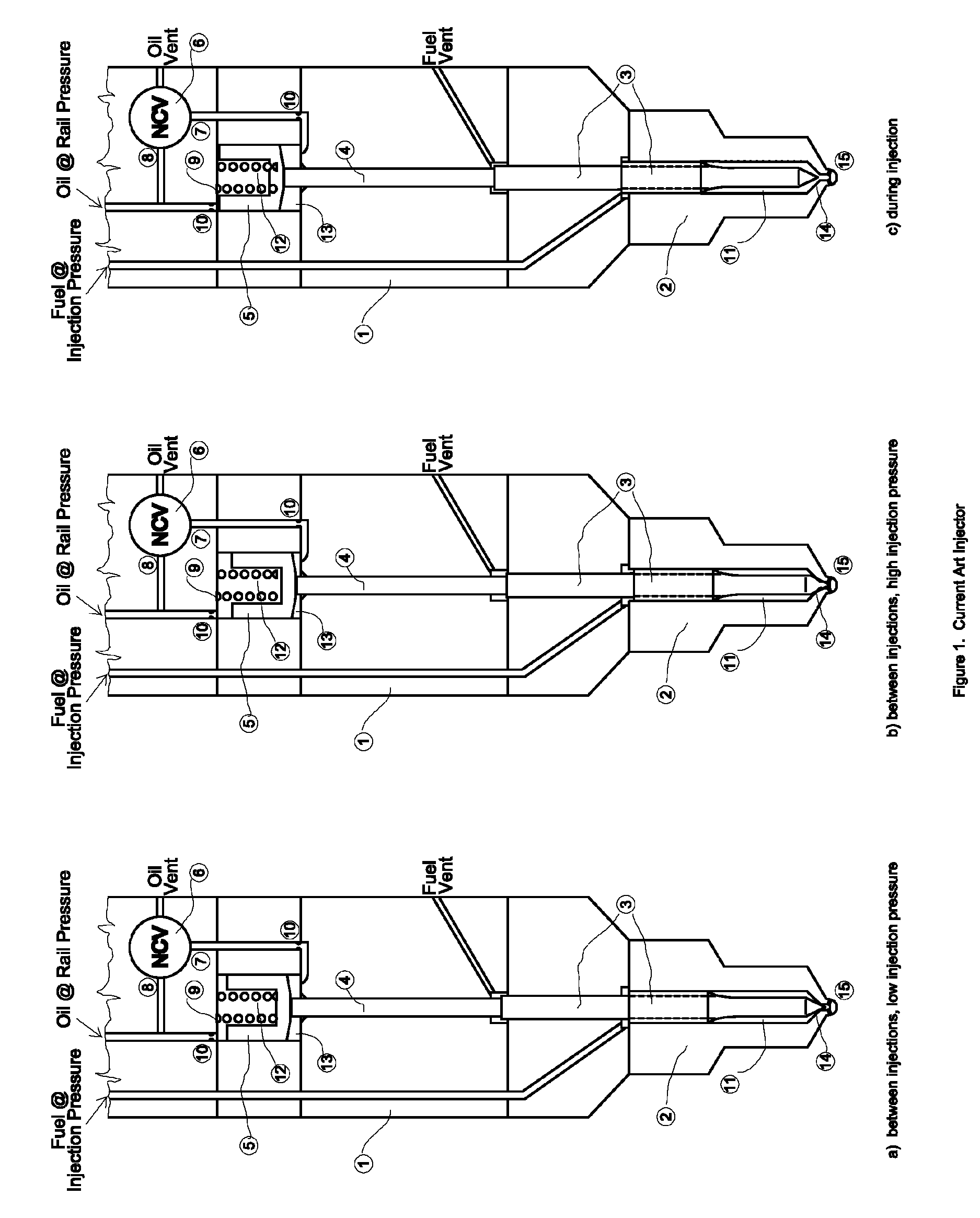 Method and apparatus for controlling needle seat load in very high pressure diesel injectors