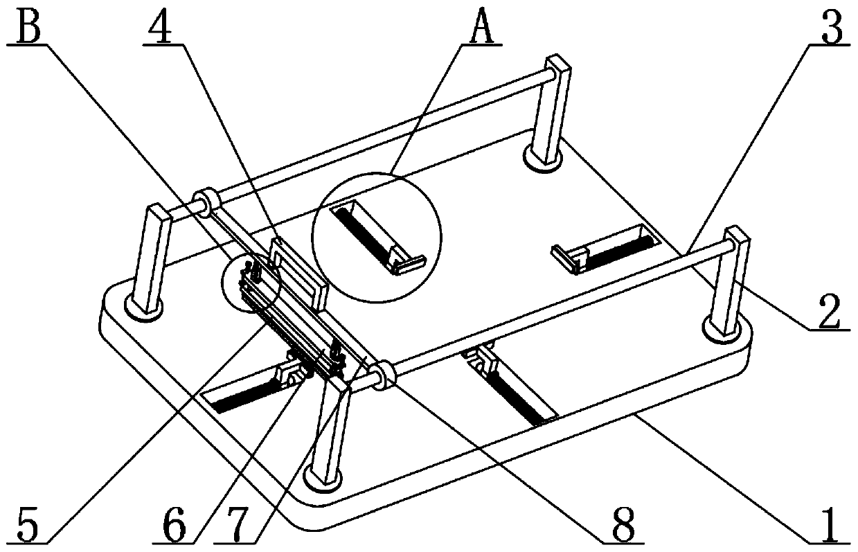 Work piece flatness detection device based on die machining