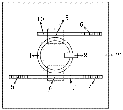 Two-dimensional stratified material based SOI (Semicon-on-insulator) base micro loop filter