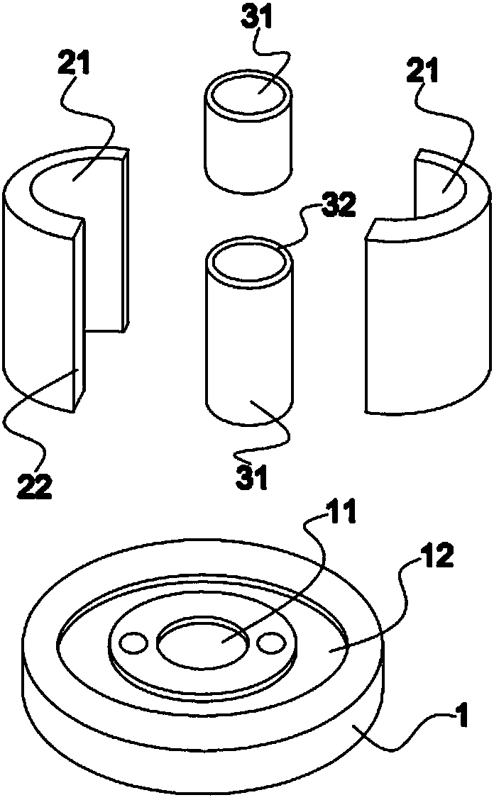 Hollow ingot casting mold and method for casting hollow ingot by using same