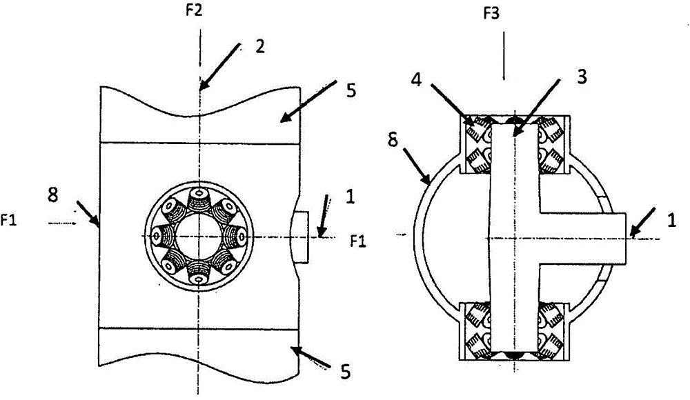 Elastic self-aligning bearing