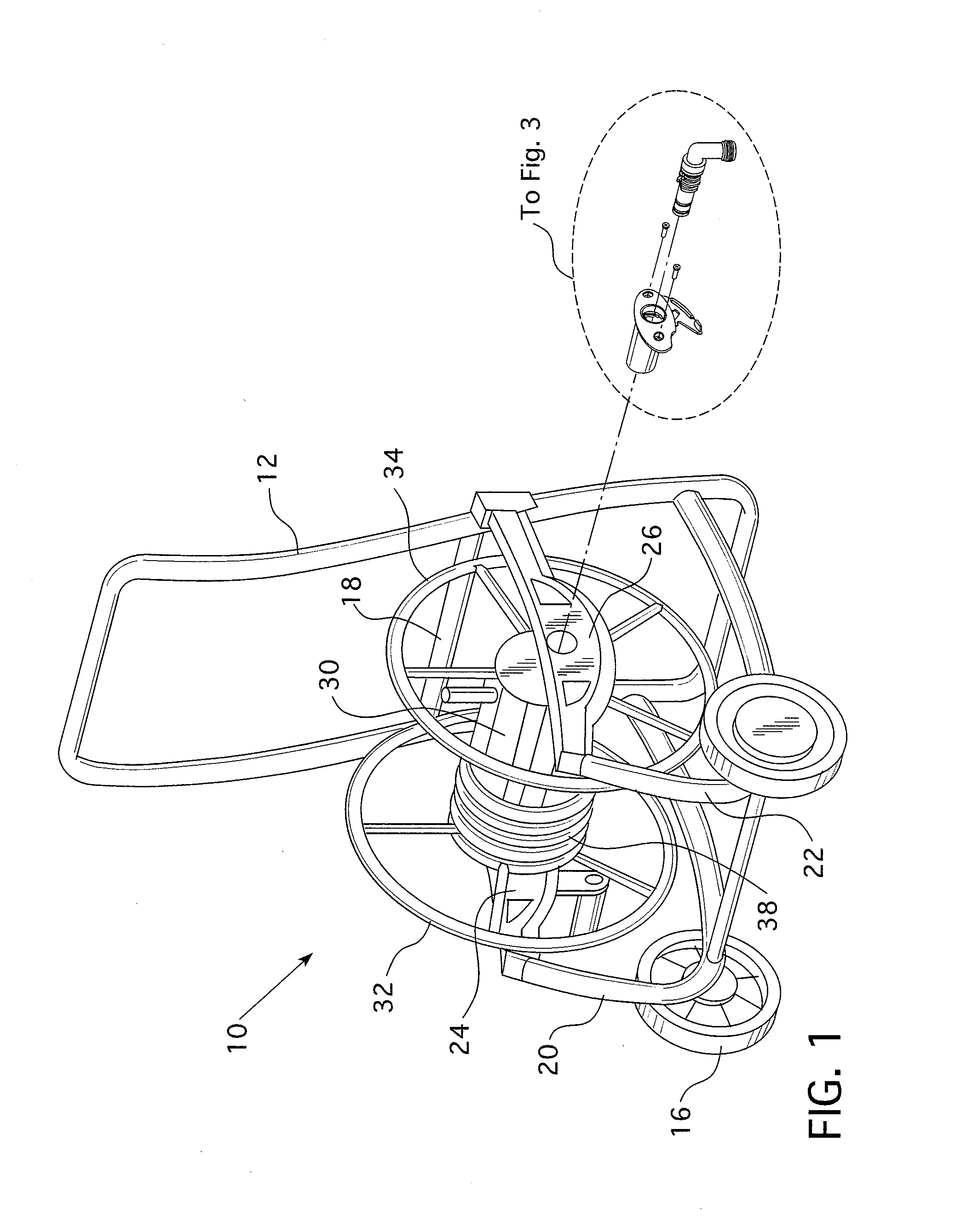 Poly-metal hose reel water system