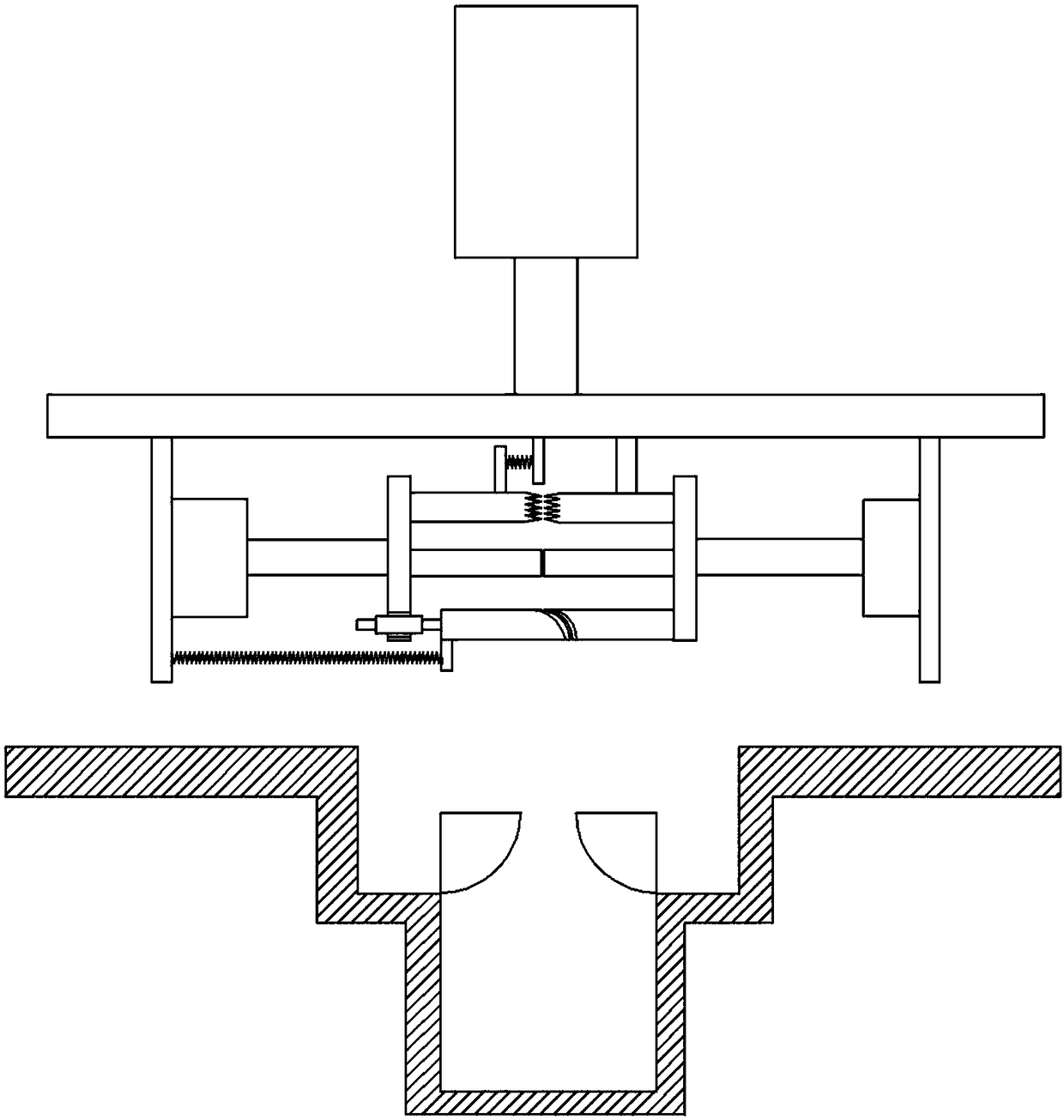 Packaging device for food bag