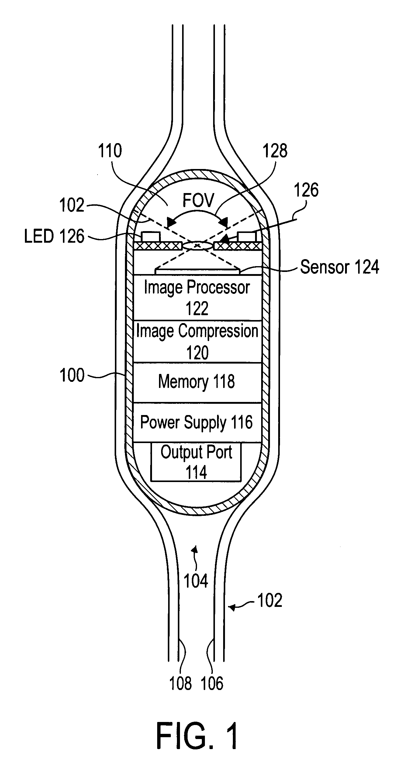 System and method for in vivo imager with stabilizer