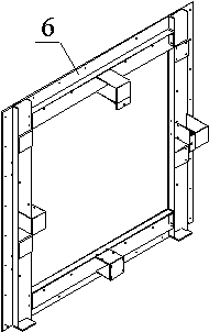 Wind field test device for planar membrane window