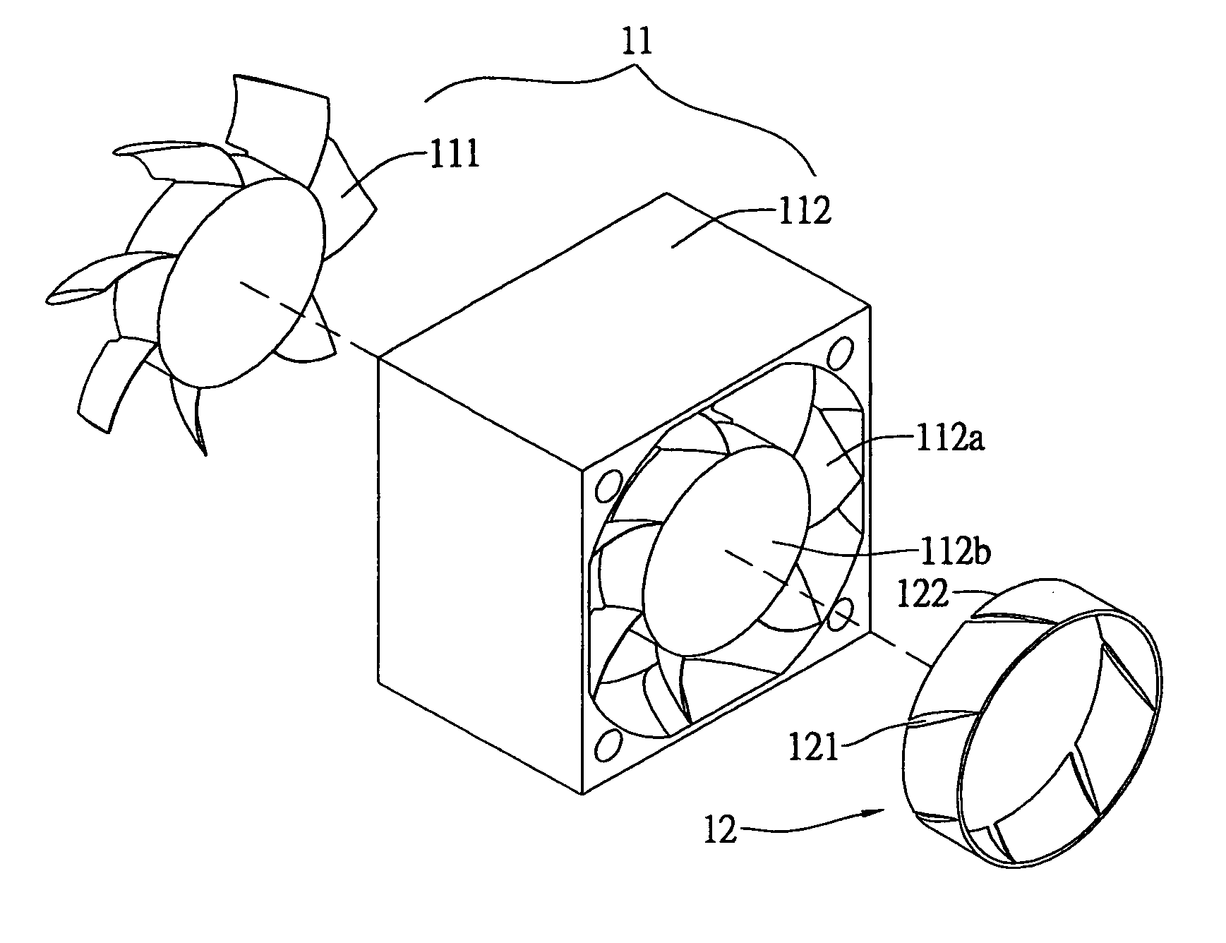 Ring unit for decreasing eddy flow area of a fan module