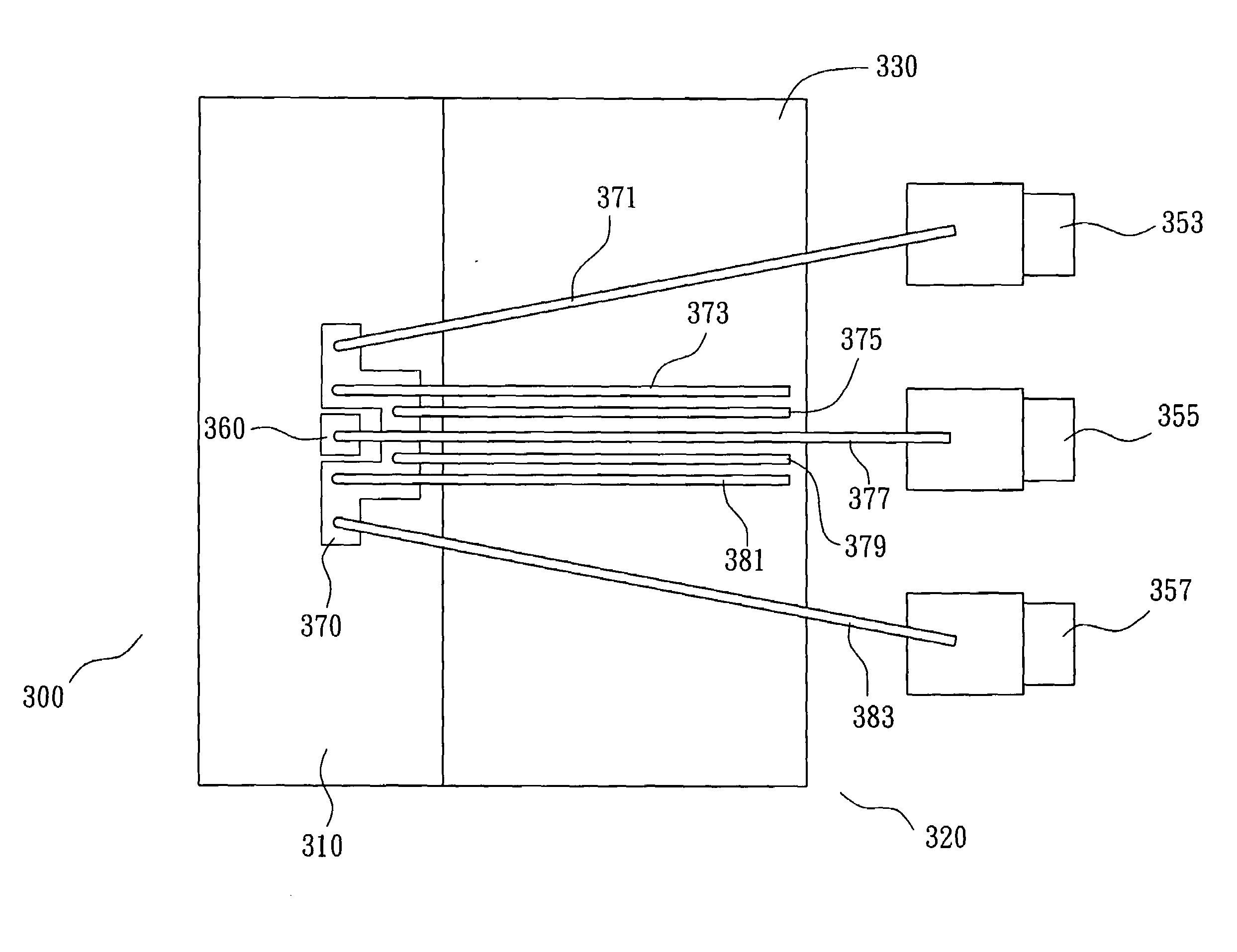 Structure of multi-tier wire bonding for high frequency integrated circuit