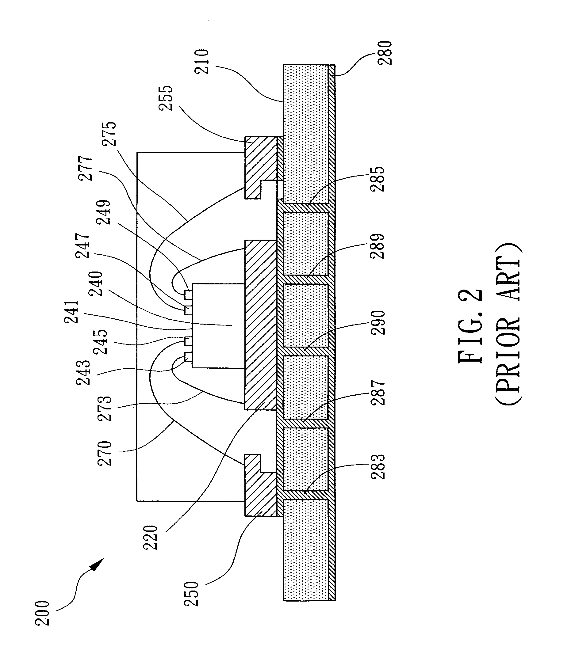 Structure of multi-tier wire bonding for high frequency integrated circuit