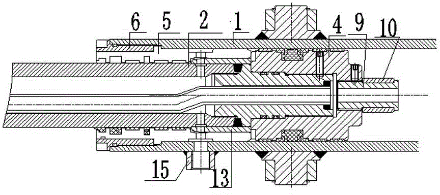 Buffer device for telescopic hydraulic cylinder of folding arm type truck mounted crane