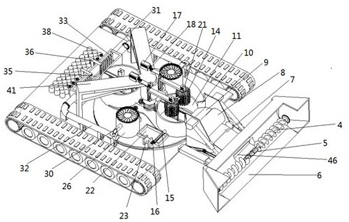 Petroleum cleaning and extracting equipment for sandy mud flat oil spilling area