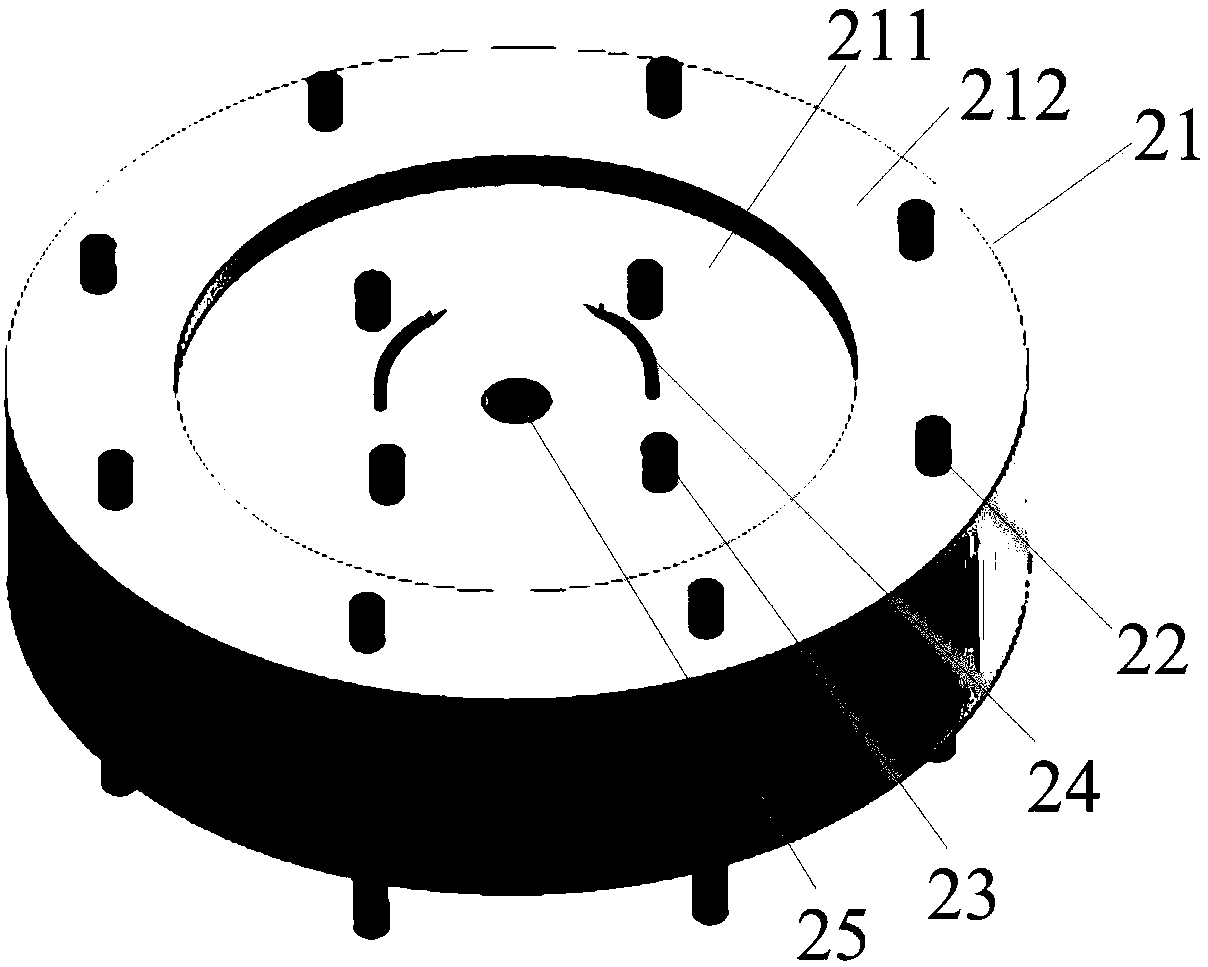 Electronic cannon head and manufacturing method