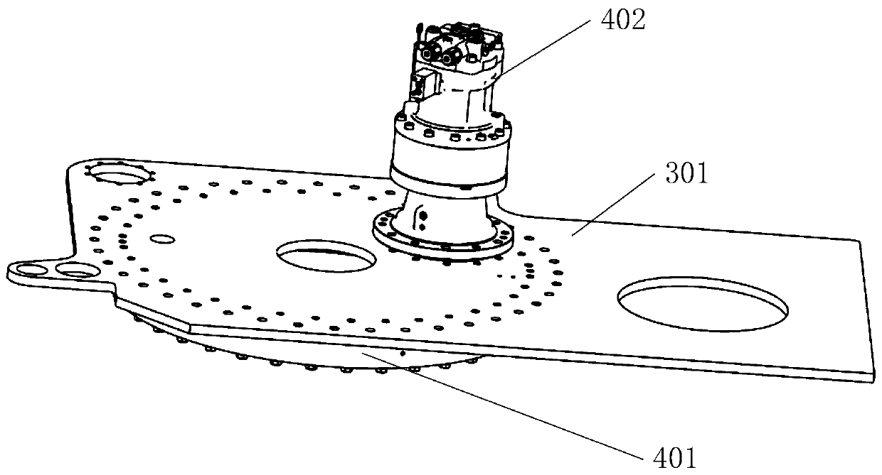 Multi-turning work platform and engineering vehicle