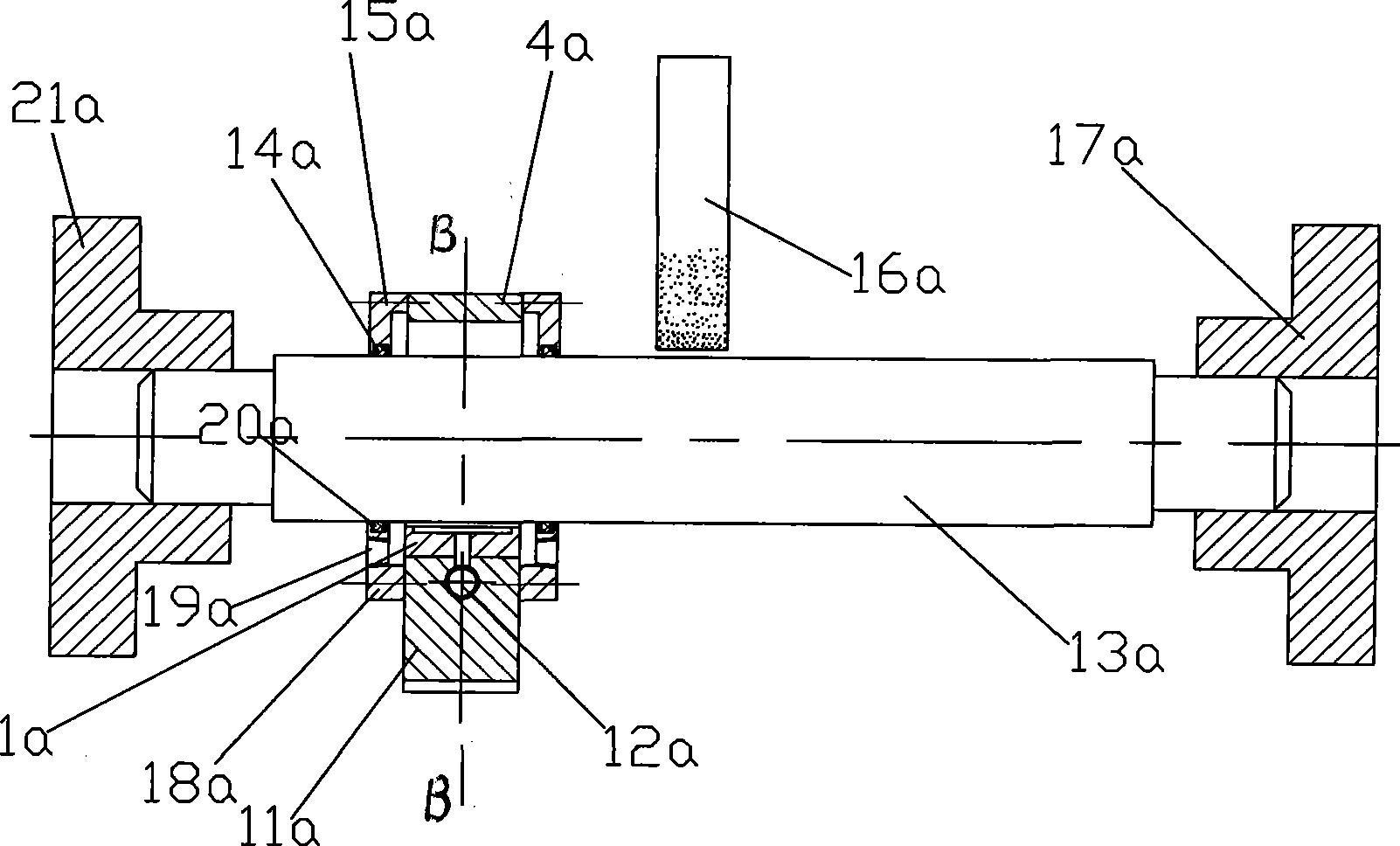 Machine tool fluid pressure center frame