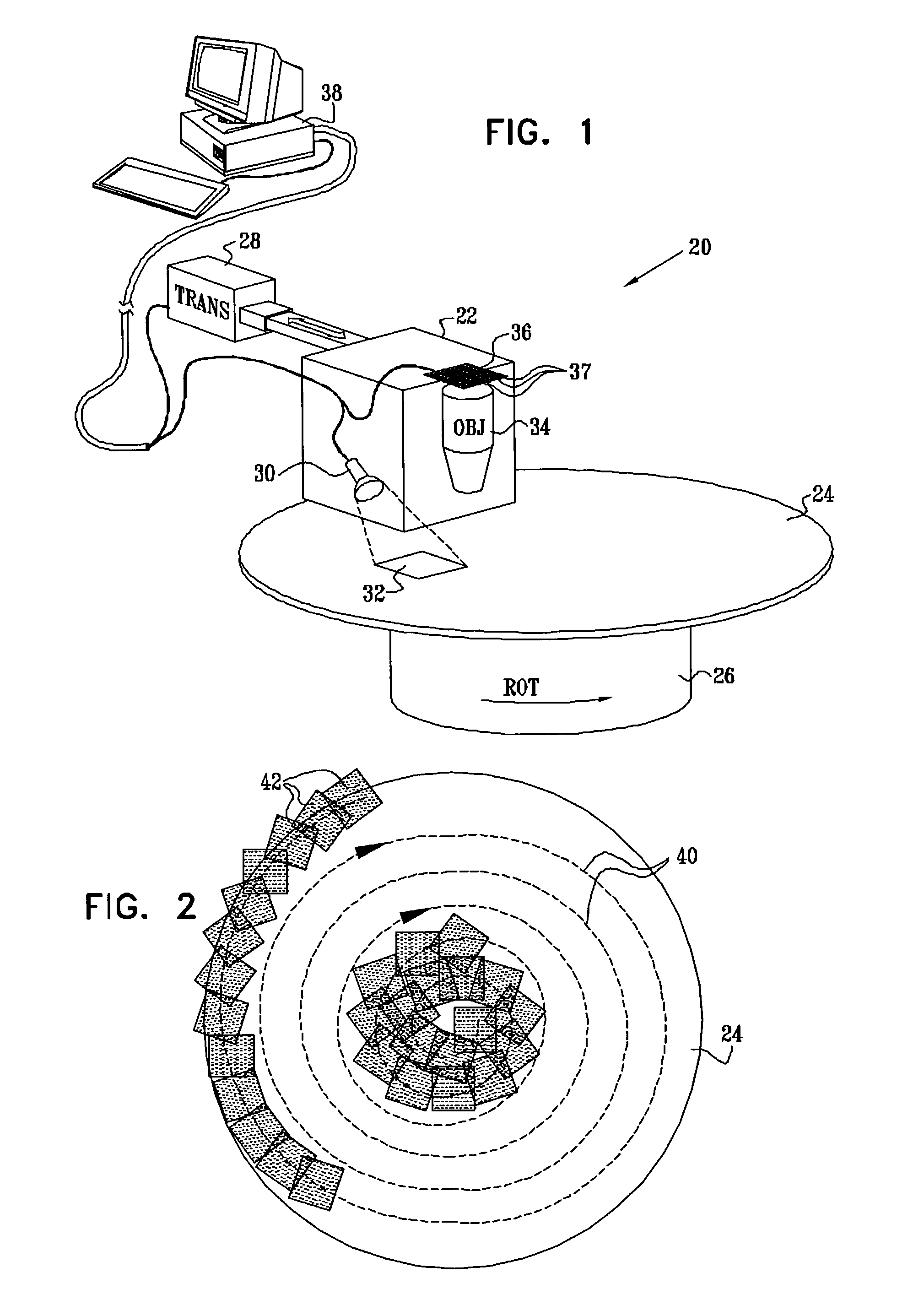 System for imaging an extended area