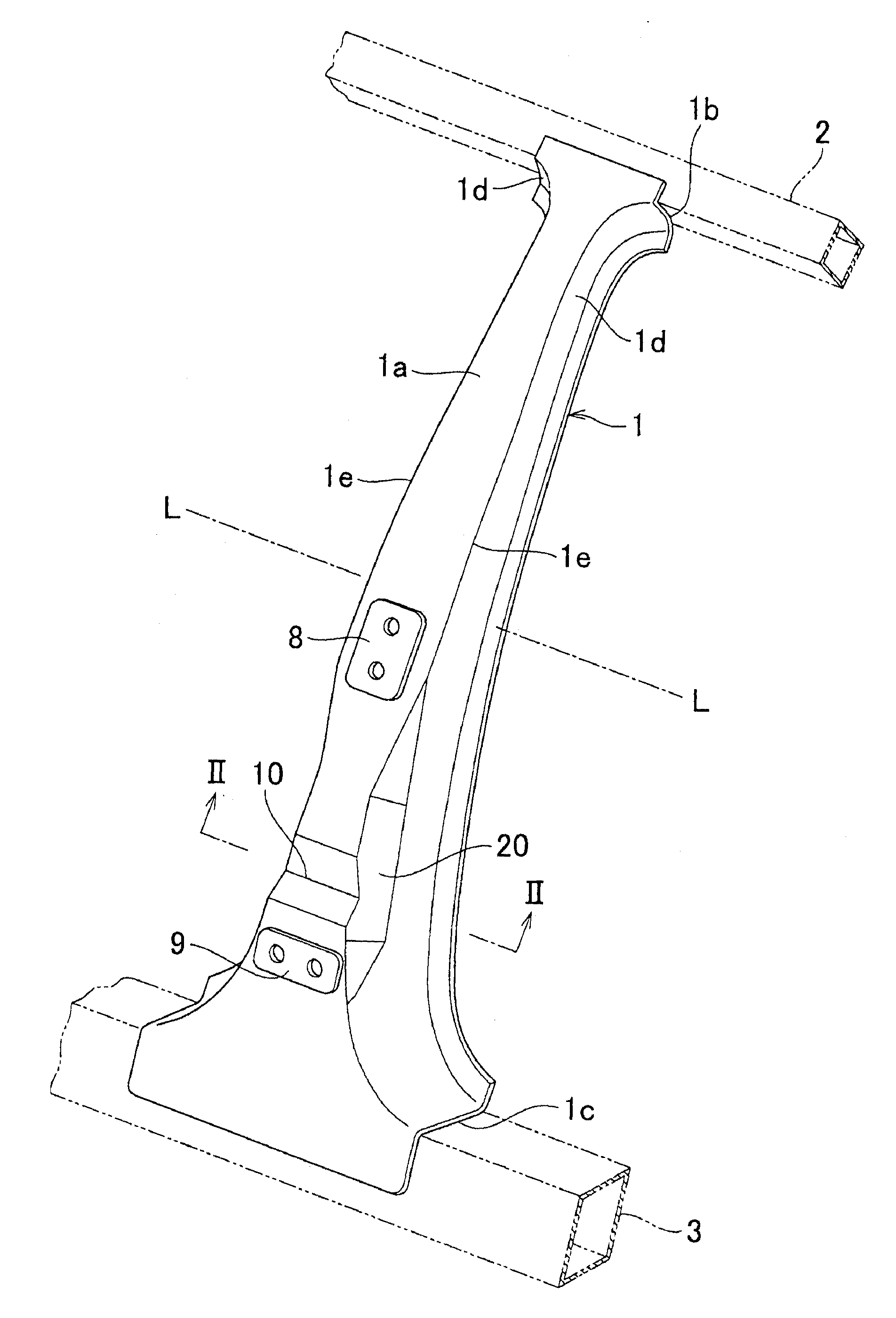 Vehicle pillar structure