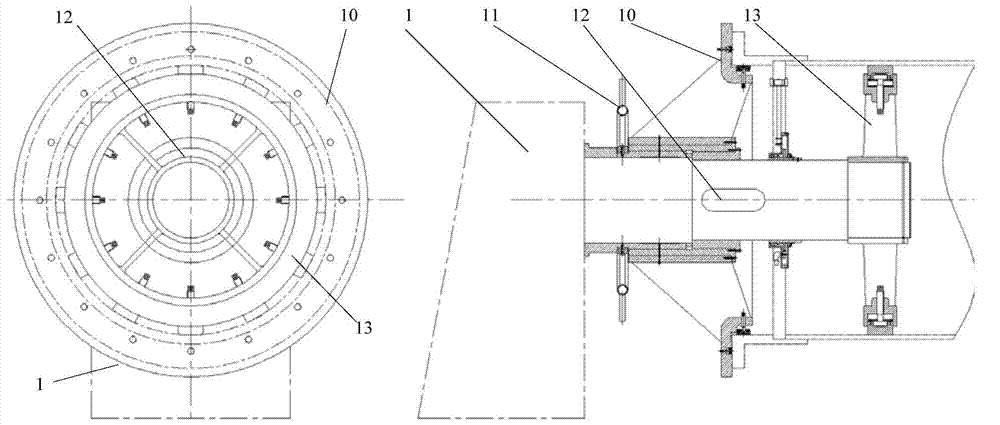 Online detection device and method for cylindrical component butt joint