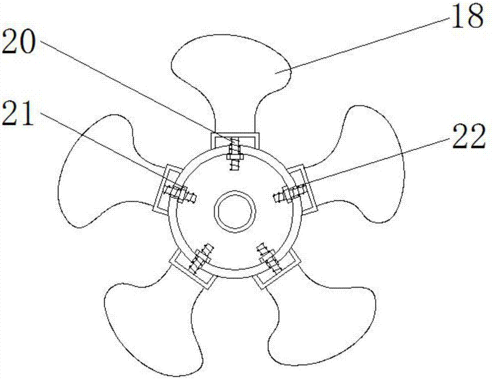 Fan blades for floor fan