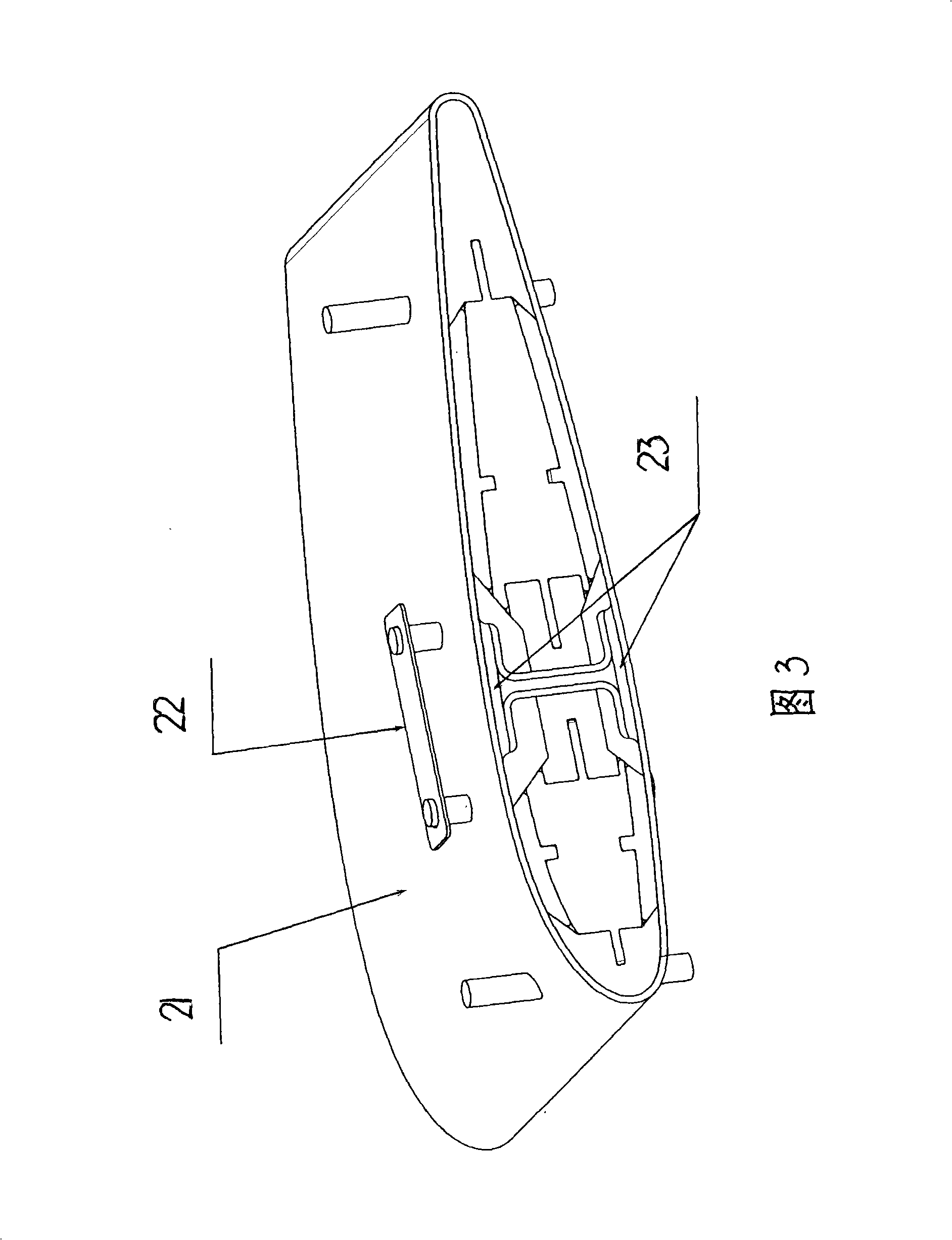 Disposal solidifying and forming technique for frame and outer panel skin of wing profile