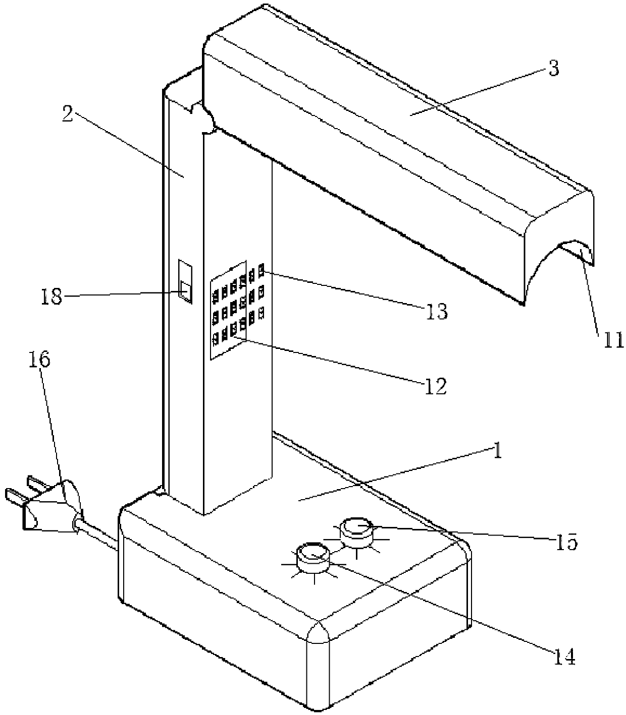 LED (Light Emitting Diode) desk lamp with torch and manufacture method thereof