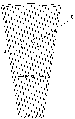 Mesh bag free corrugated filter board