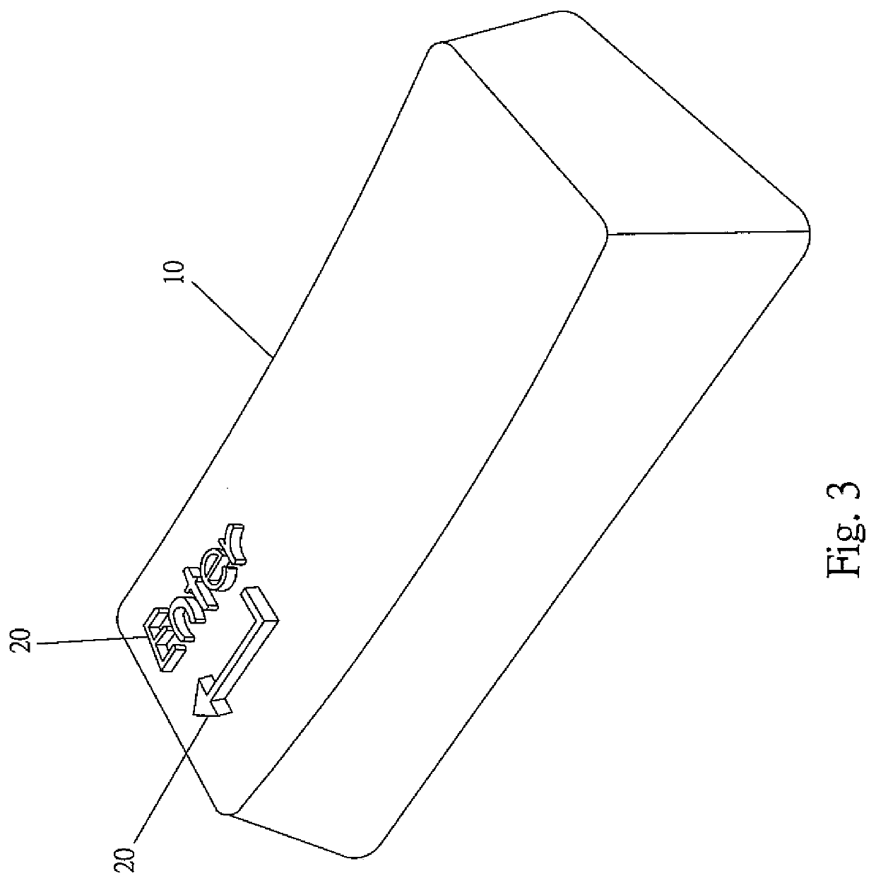 Process for forming a two layer plastic device with textures or drawings thereon and devices made of the same