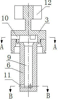 Turbine driving rotary spraying device used for assisting in lifting marine drilling platform pile shoe