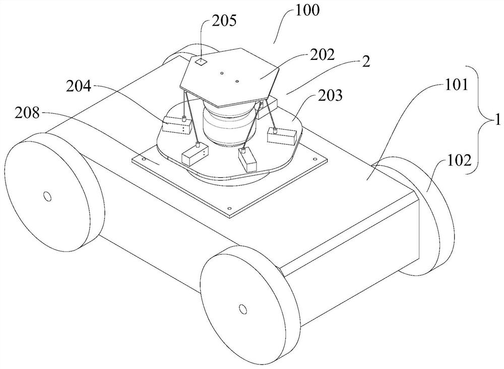 Mobile robot assembly and mobile robot multi-machine cooperation carrying system