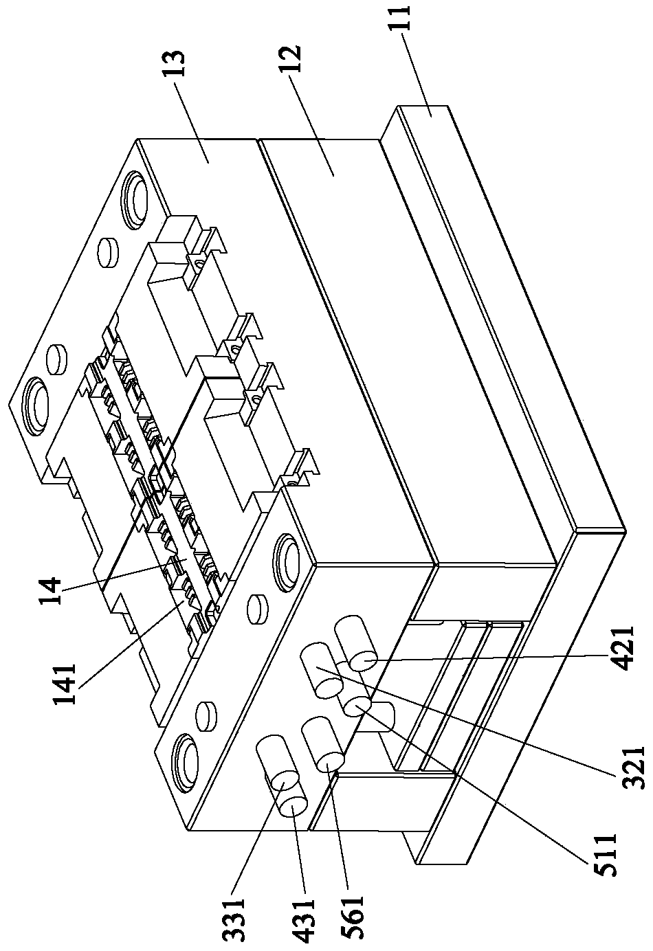 Mold temperature control injection molding mold and system and process