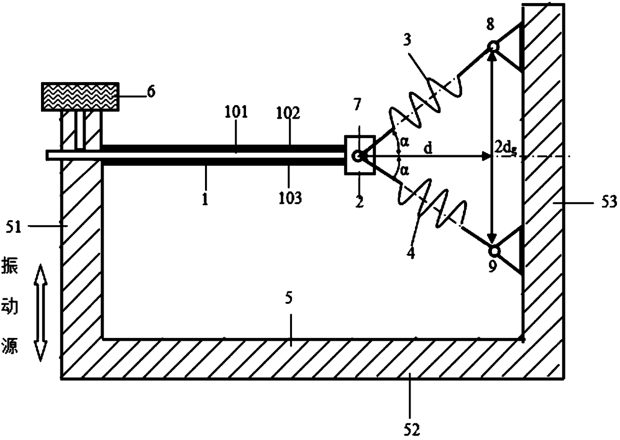 Piezoelectric vibration energy collection device