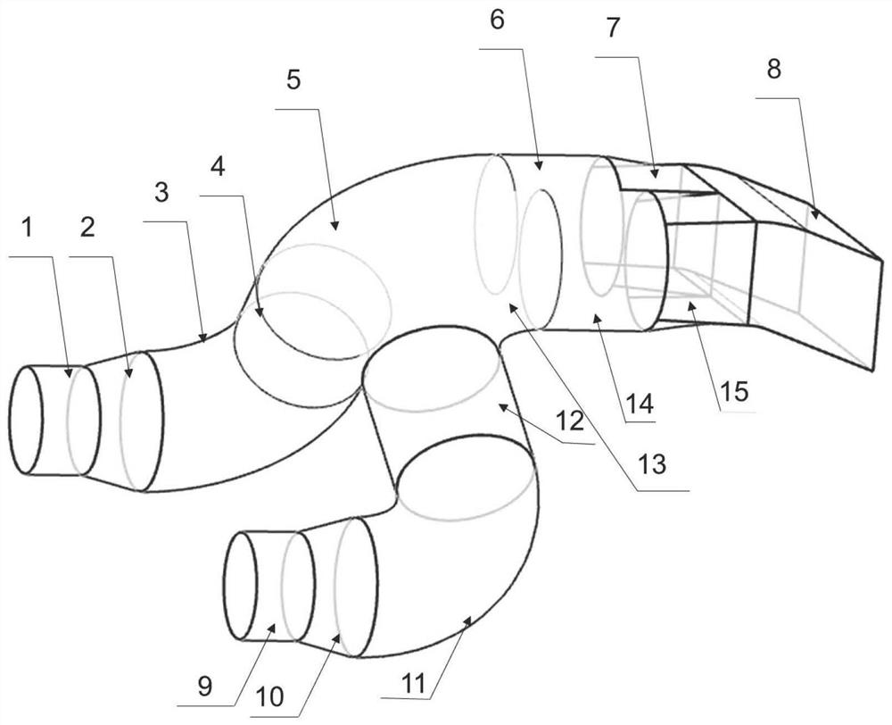 Inlet flue of coal-fired boiler desulfurization system