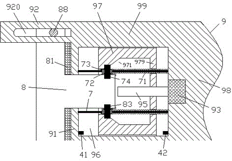 Power distribution cabinet with positioning protrusion and spacing sensor