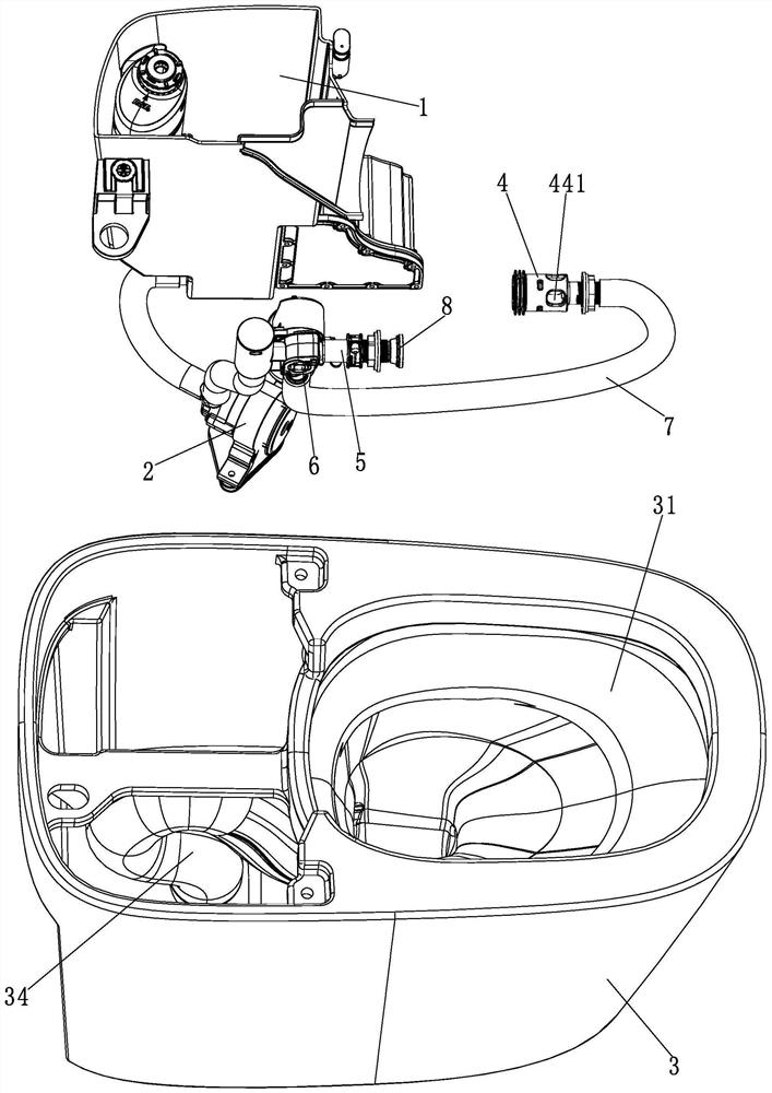 Closestool flushing system