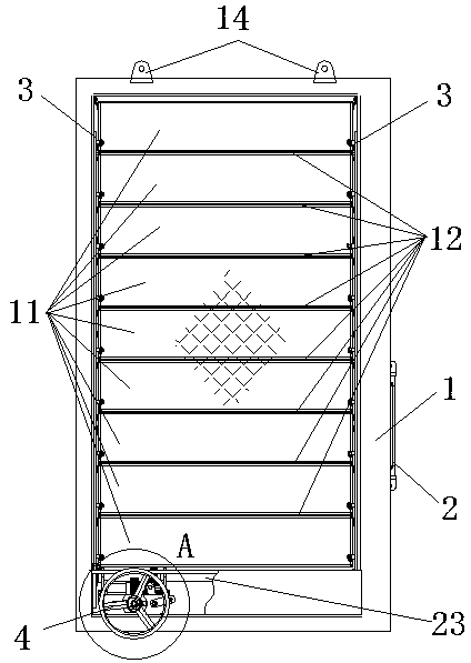 Dual-power doorless wind and rain dense window shutter